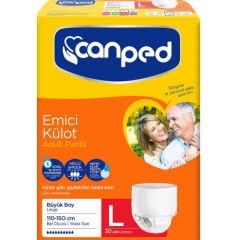 Canped Külotlu Hasta Bezi 30lu L