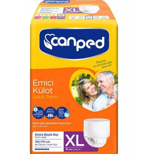 Canped Külotlu Hasta Bezi XL