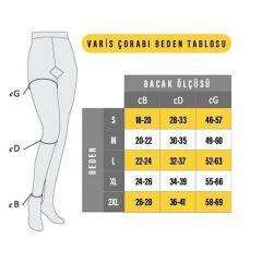 Külotlu Burnu Kapalı Varis Çorabı CCL2