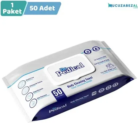 Dr.Pedical Vucut Temizleme Mendili 50'lik Paket