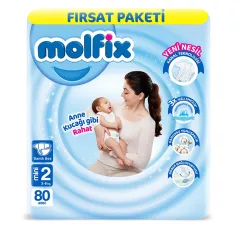 Molfix Avantajlı Paket 2 Beden Mini 3-6 Kg 54'lü